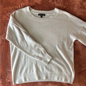 Banana Republic Light Beige Crewneck Sweater